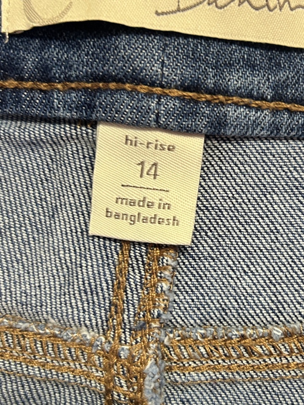 High-Rise Wide Leg Tie-Waist Jeans - Blue - Picture 4 of 6